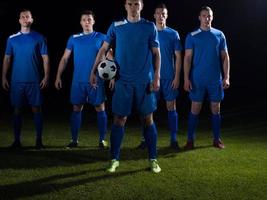 equipo de jugadores de fútbol foto