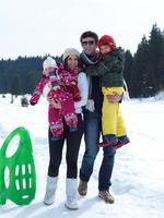 Winter family fun photo