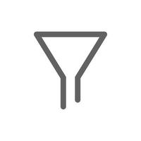 filter icon. Perfect for online shopping website or user interface applications. vector sign and symbol