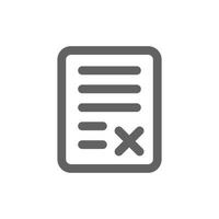 problematic receipt icon. Perfect for online shopping website or user interface applications. vector sign and symbol
