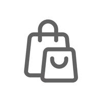 Shopping bag icon. Perfect for online shopping website or user interface applications. vector sign and symbol