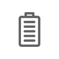 Battery icon. Perfect for mobile icon or user interface applications. vector sign and symbol