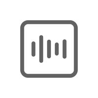 Music Spectrum icon. Perfect for mobile icon or user interface applications. vector sign and symbol