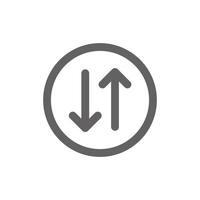 Updown icon. Perfect for mobile icon or user interface applications. vector sign and symbol