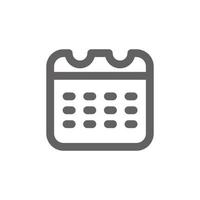 date icon. Perfect for mobile icon or user interface applications. vector sign and symbol