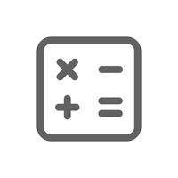 Calculator icon. Perfect for mobile icon or user interface applications. vector sign and symbol