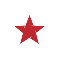 Red star icon vector design template