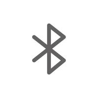 icono de Bluetooth. perfecto para aplicaciones de interfaz de usuario o icono móvil. vector de señal y símbolo
