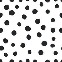 Black and White Polkadot Pattern vector