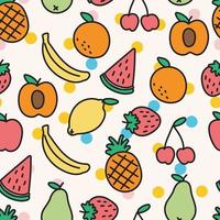 Super Colorful Fruity Pattern vector