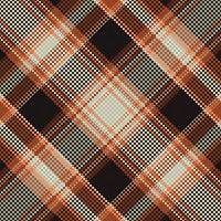 Tartan or plaid halloween color pattern. vector