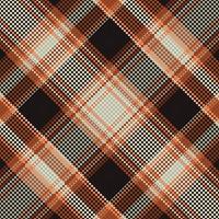 Tartan or plaid halloween color pattern. vector