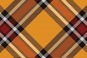Tartan or plaid halloween color pattern. vector