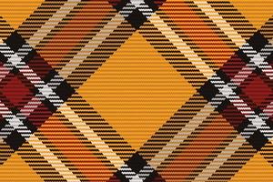 Tartan or plaid halloween color pattern. vector