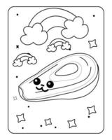 Kids toy coloring page ,easy coloring page for kids vector