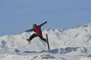 Ski jump view photo