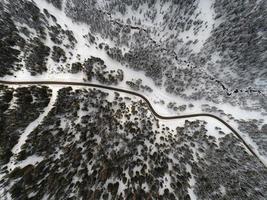 Winter mountain landscape photo