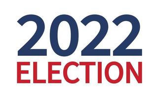 Day of mid-term elections. Vote 2022 USA, banner design. Political election campaign vector