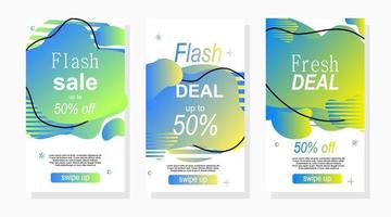 abstract modern set of labels for sale stories promotion vector