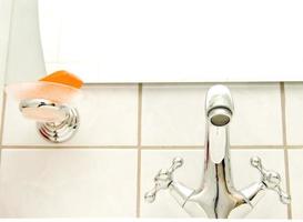 retro tap and orange soap photo