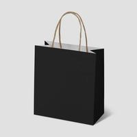 Black friday sales with shopping bag mockup template photo