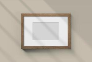 Wooden photo frames mockup with copy space for your photo or graphic design