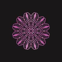 Pink ornamental mandala design floral background design vector