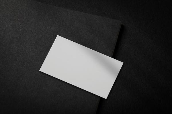 Minimal business card mockup template with copy space for your logo or graphic design