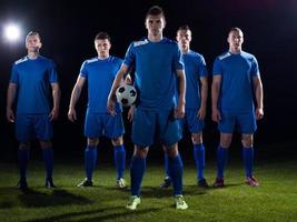 equipo de jugadores de fútbol foto