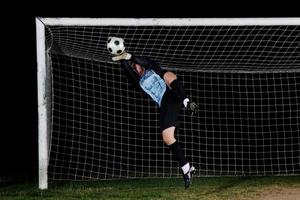 vista de jugador de futbol foto