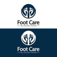 Foot logo design vector template