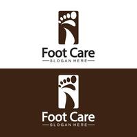 Foot logo design vector template