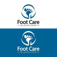 Foot logo design vector template