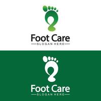 Foot logo design vector template