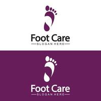 Foot logo design vector template