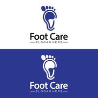 Foot logo design vector template