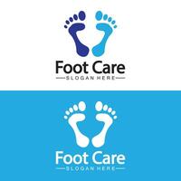 Foot logo design vector template