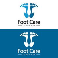 Foot logo design vector template