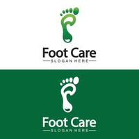 Foot logo design vector template