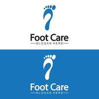 Foot logo design vector template