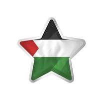 Sudan flag in star. Button star and flag template. Easy editing and vector in groups. National flag vector illustration on white background.