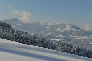 winter mountain landscape photo