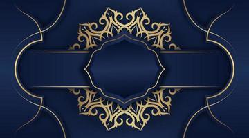 luxury background, with gold mandala ornament vector