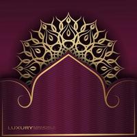 golden mandala  vintage ornament  background luxury vector