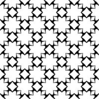 Monochrome linear pattern, diamond, square, seamless vector background.Black rhombus on white background photo