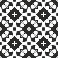 Monochrome linear pattern, diamond, square, seamless vector background.Black rhombus on white background photo