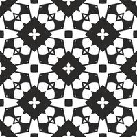 Monochrome linear pattern, diamond, square, seamless vector background.Black rhombus on white background photo