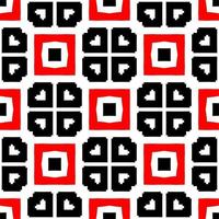 Monochrome linear pattern, diamond, square, seamless vector background.Black rhombus on white background photo