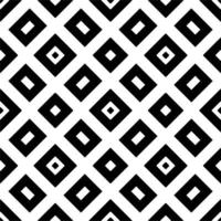 Monochrome linear pattern, diamond, square, seamless vector background.Black rhombus on white background photo