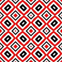 Monochrome linear pattern, diamond, square, seamless vector background.Black rhombus on white background photo